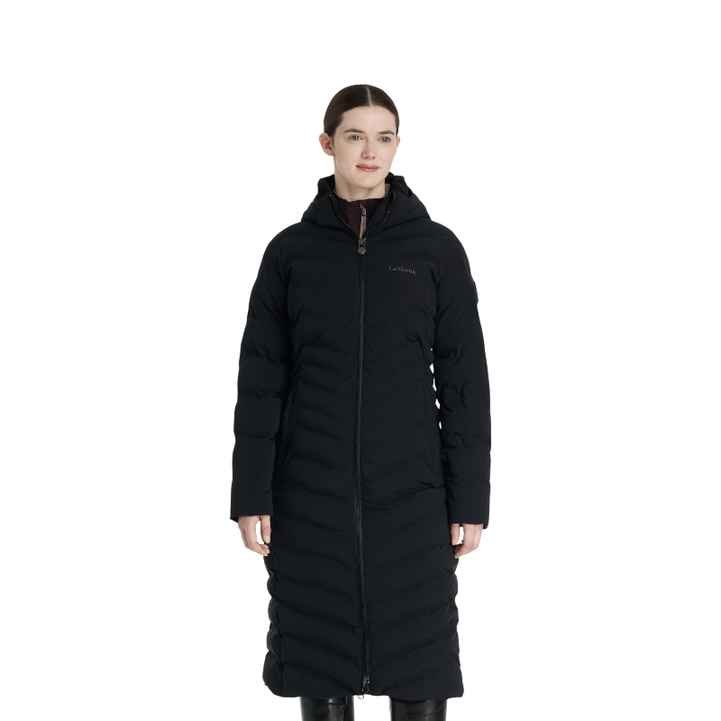 LeMieux - Doudoune matelassée imperméable longue femme Hayley noire | - Ohlala