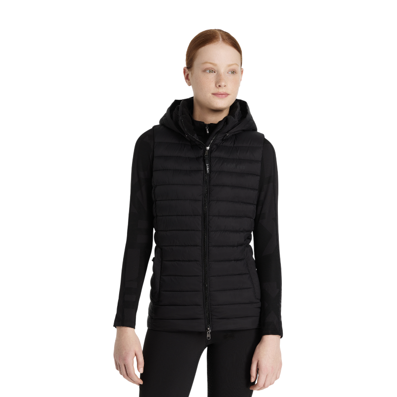 Lemieux - Doudoune sans manches enfant Young Rider Ruby noir | - Ohlala