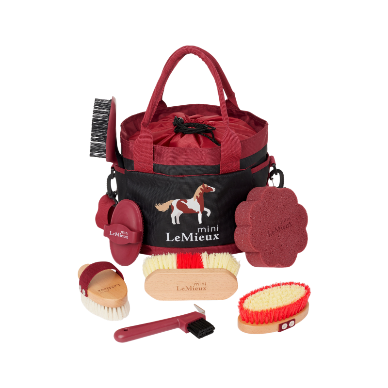 Lemieux - Ensemble de pansage Mini rouge | - Ohlala