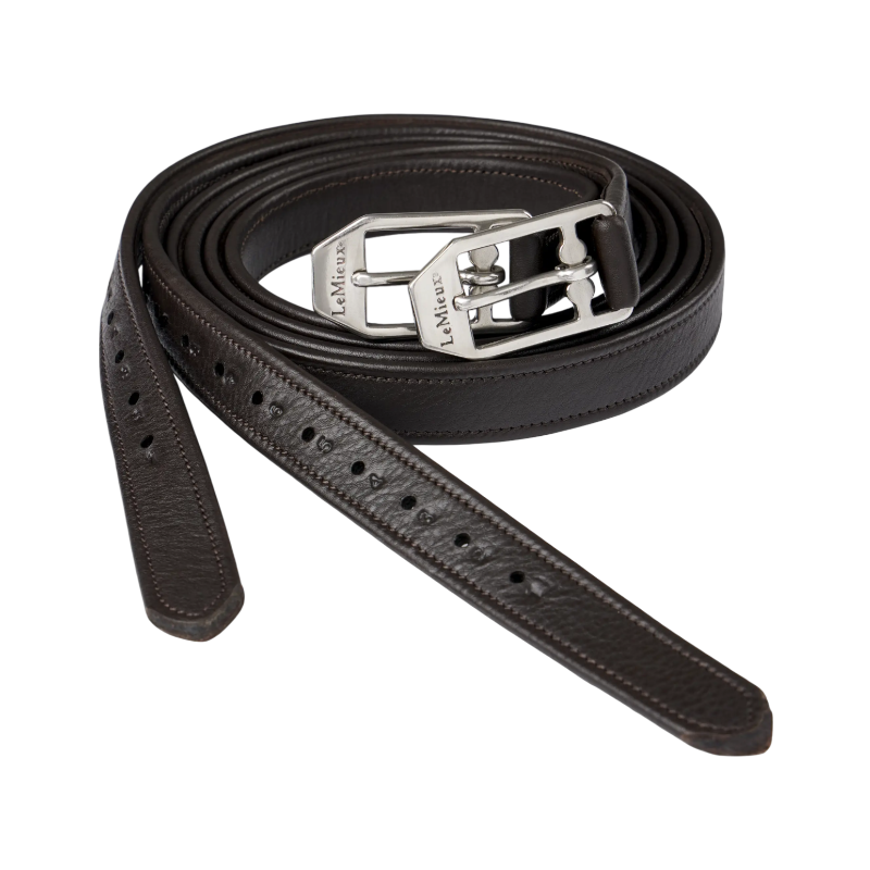 Lemieux - Étrivières en cuir Arika marron | - Ohlala