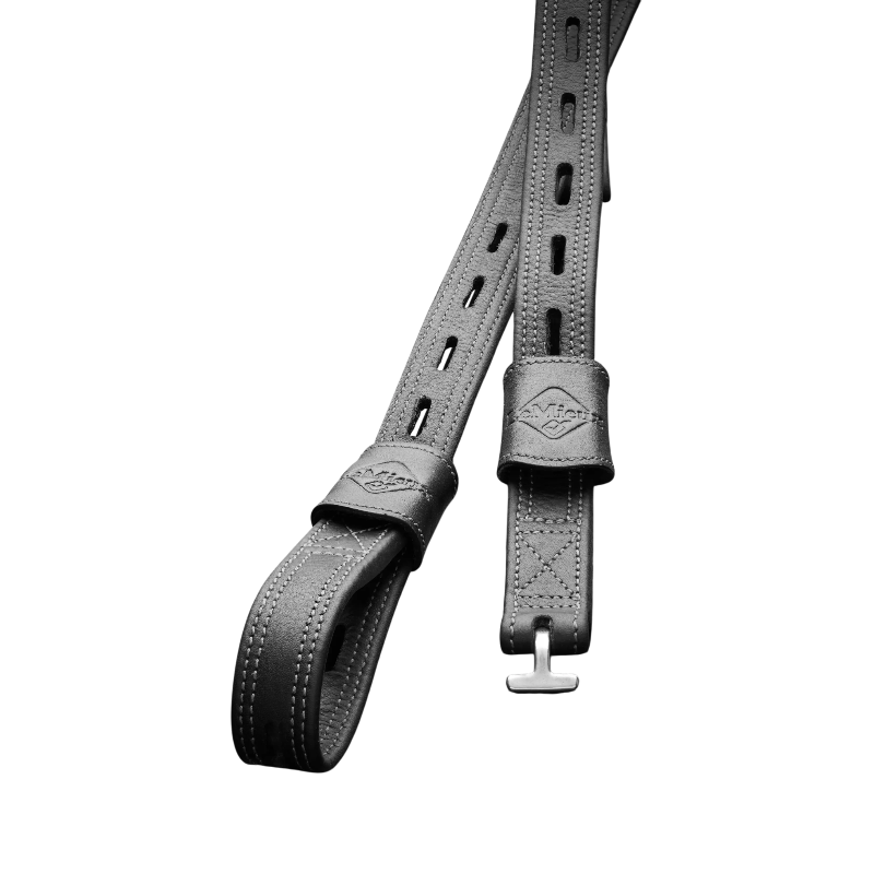 Lemieux - Étrivières en cuir Vector Close Contact noir | - Ohlala