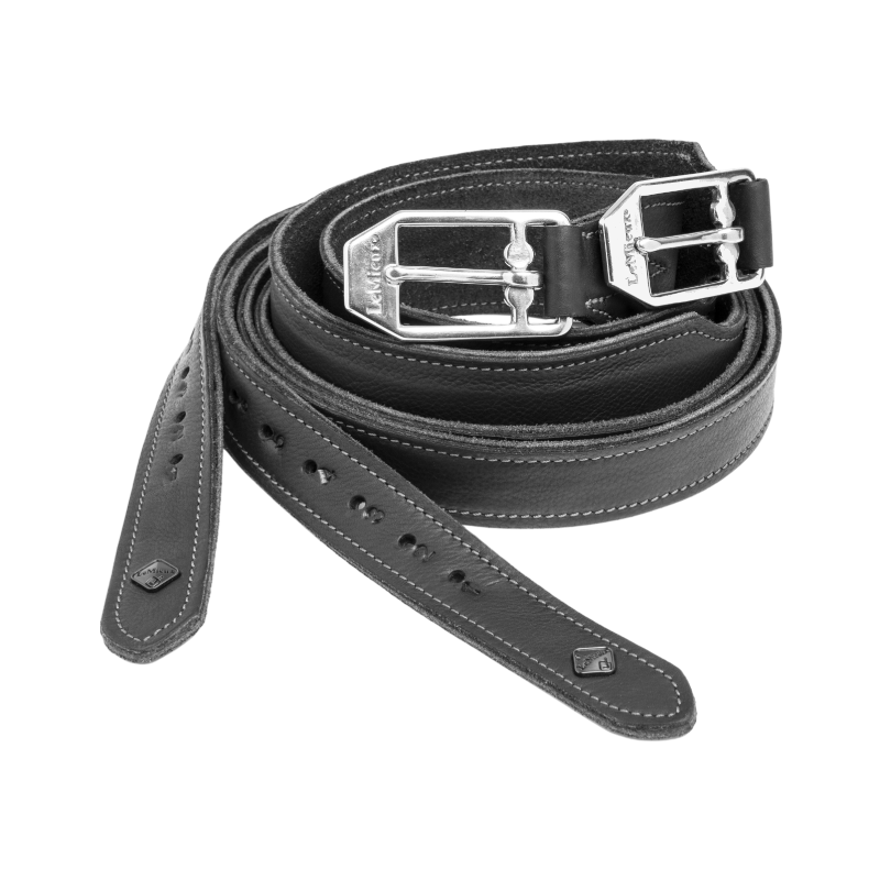 Lemieux - Étrivières en cuir Vector Pro noir | - Ohlala