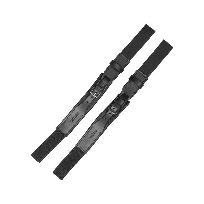 Lemieux - Fixe-chaussettes en cuir noir | - Ohlala