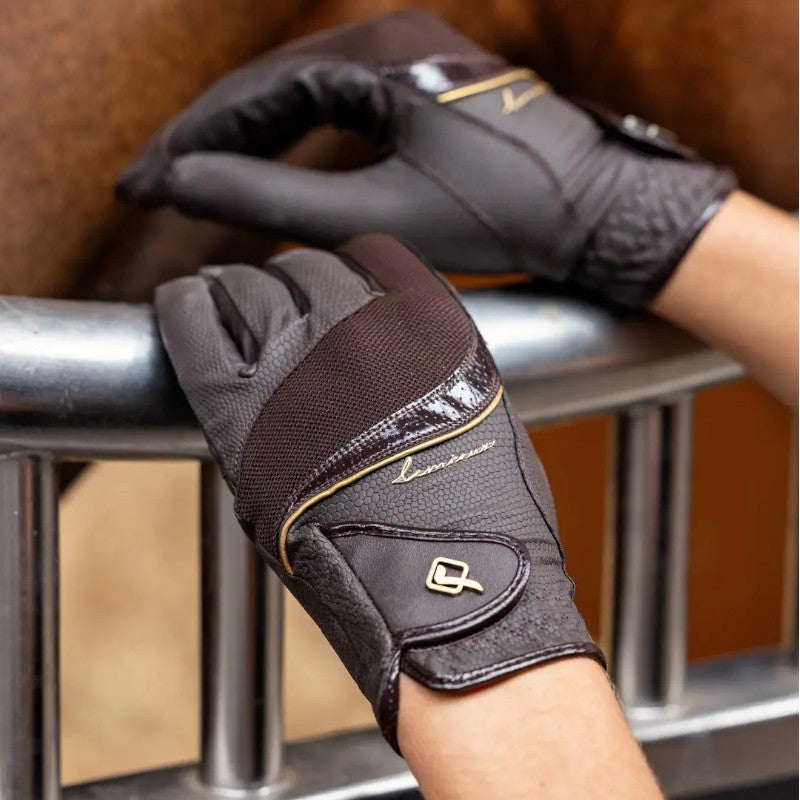 Lemieux - Gants d'équitation Competition marron | - Ohlala