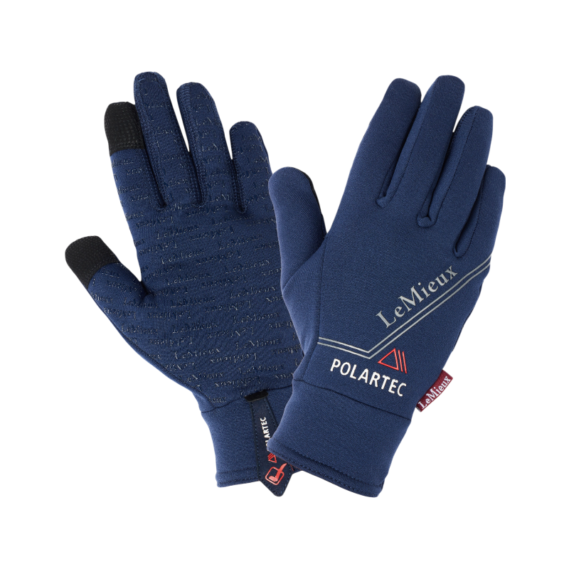 Lemieux - Gants d'équitation Polartec marine | - Ohlala