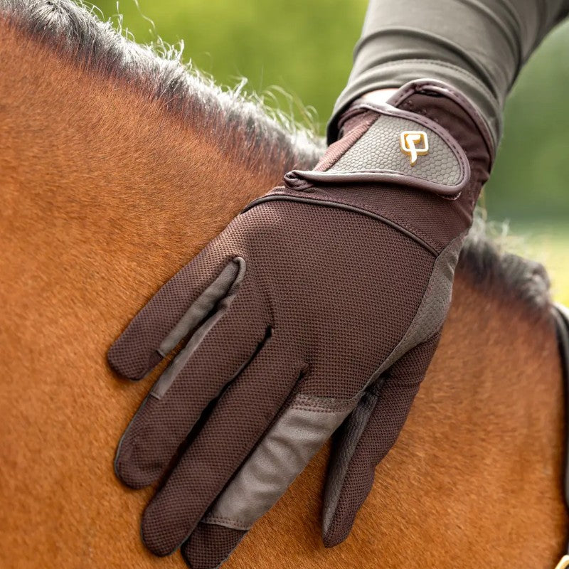 Lemieux - Gants d'équitation Pro Mesh marron | - Ohlala