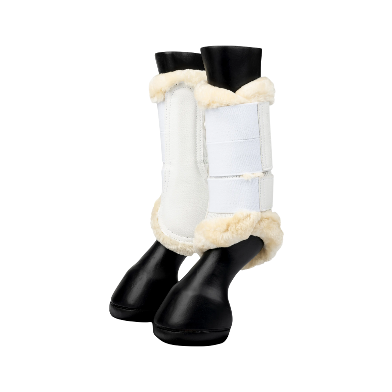 Lemieux - Guêtres fermées souples Mesh Fleece Edged blanc | - Ohlala