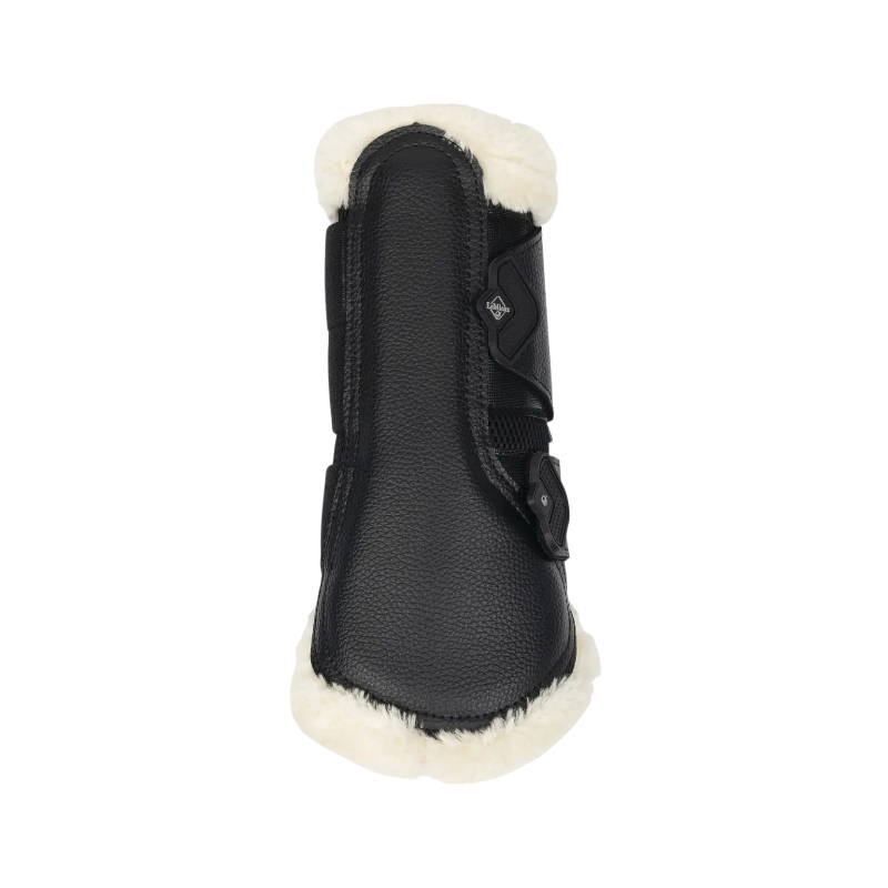 Lemieux - Guêtres fermées souples Mesh Fleece Edged noir/ naturel | - Ohlala