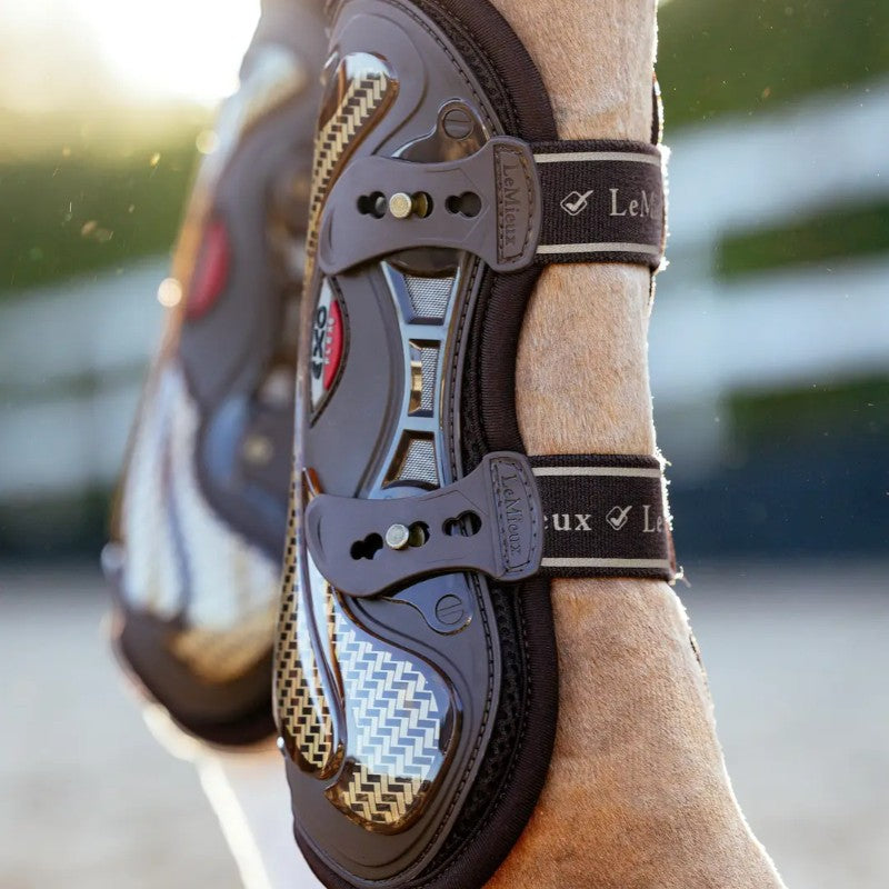 Lemieux - Guêtres ouvertes Exo-Flex marron/ or | - Ohlala
