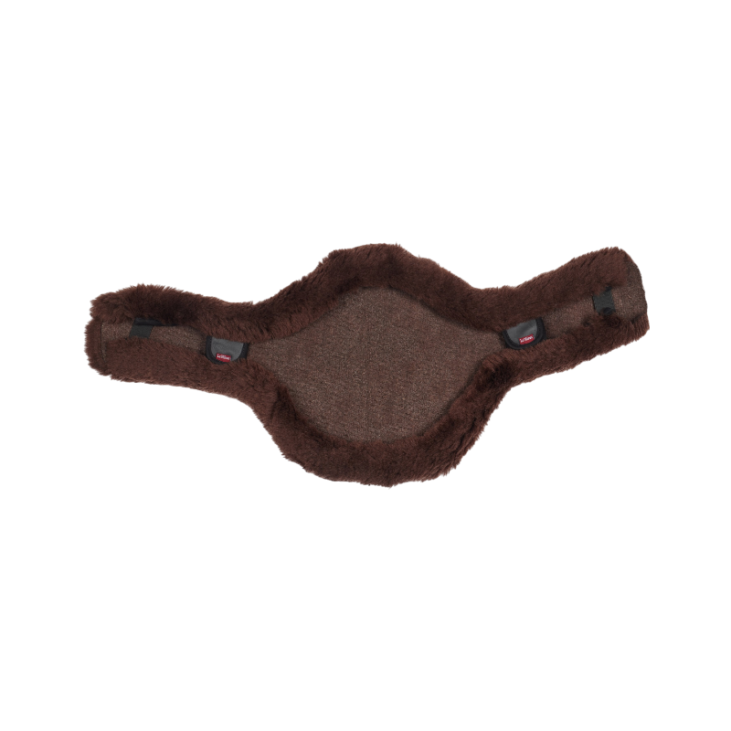 Lemieux - Housse de sangle à bavette longue Anatomic en laine mérinos+ marron | - Ohlala