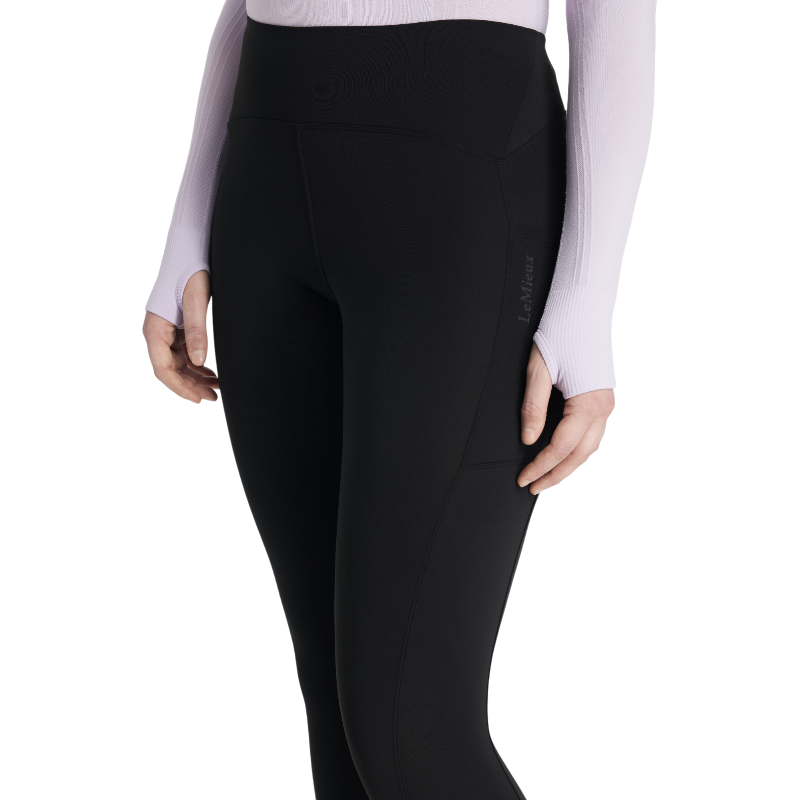Lemieux - Legging d'équitation femme Pull-on brossé Natalie noir | - Ohlala