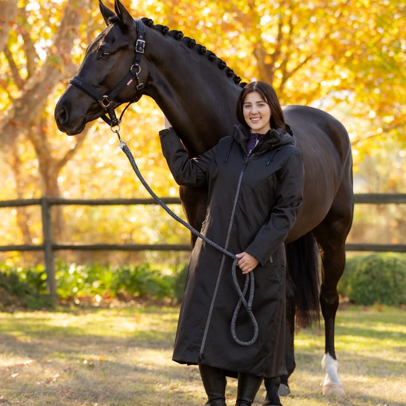 Lemieux - Manteau d'équitation femme All Elements noir | - Ohlala