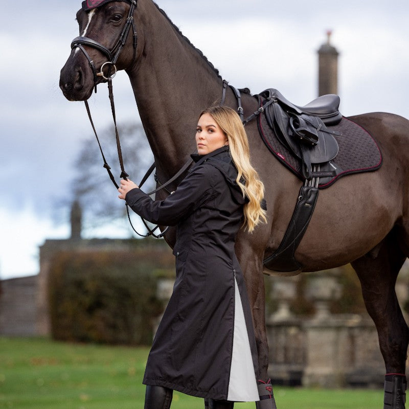 Lemieux - Manteau d’équitation femme léger et imperméable Amelie noir | - Ohlala