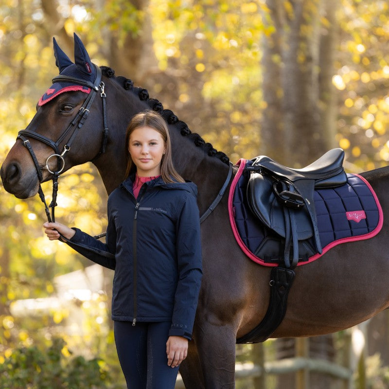 Lemieux - Manteau d’équitation imperméable enfant Young Rider Thea marine | - Ohlala