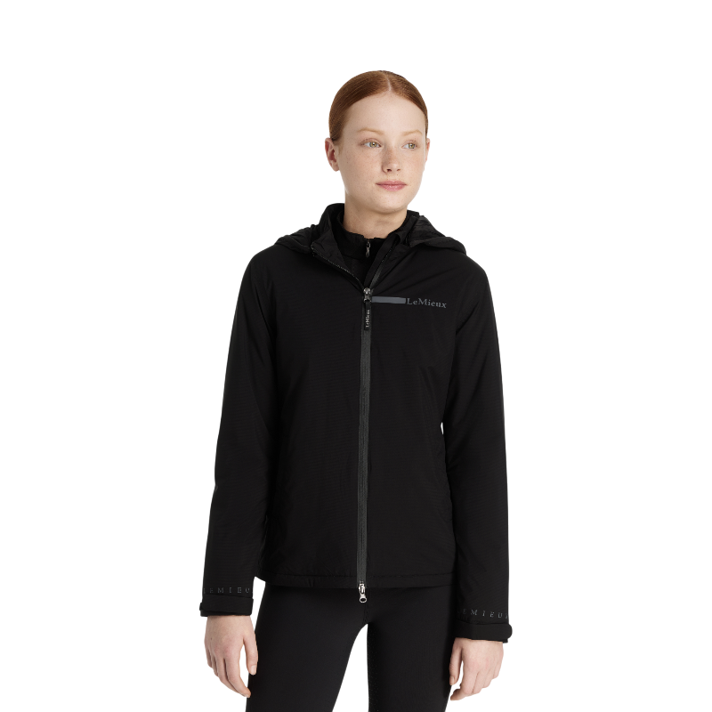 Lemieux - Manteau d’équitation imperméable enfant Young Rider Thea noir | - Ohlala