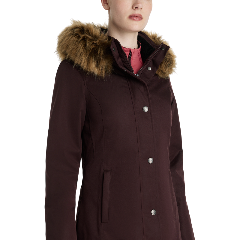 LeMieux - Manteau d’équitation imperméable long femme Anya damson | - Ohlala