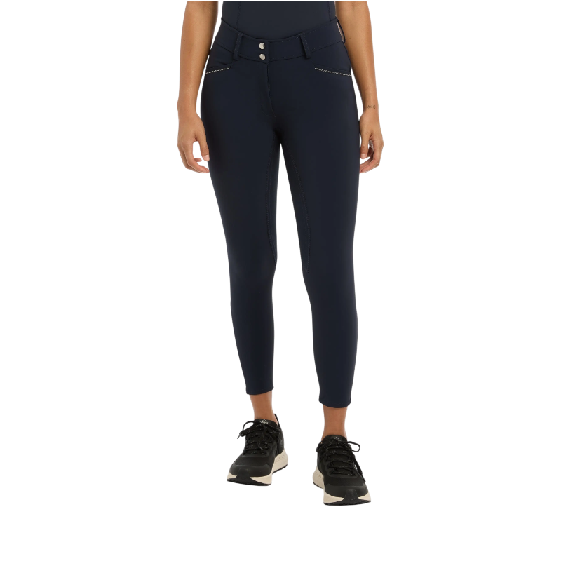 Lemieux - Pantalon d'équitation femme assise en suédine Victoria marine | - Ohlala