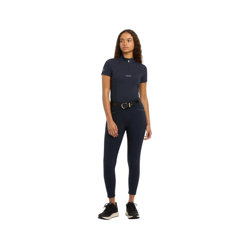 Lemieux - Pantalon d'équitation femme assise en suédine Victoria marine | - Ohlala