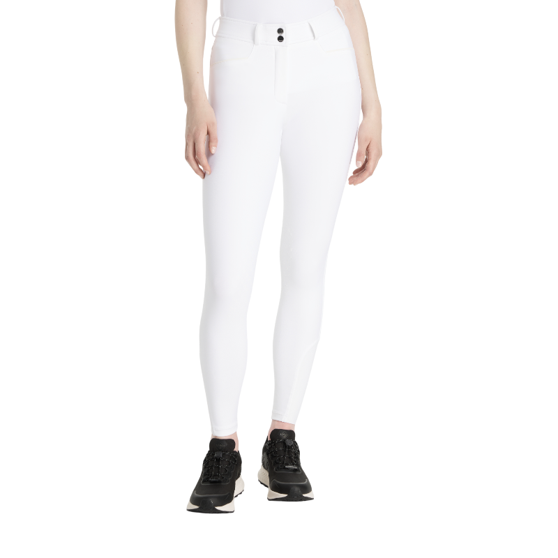 Lemieux - Pantalon d'équitation femme grip aux genoux Isabelle blanc | - Ohlala