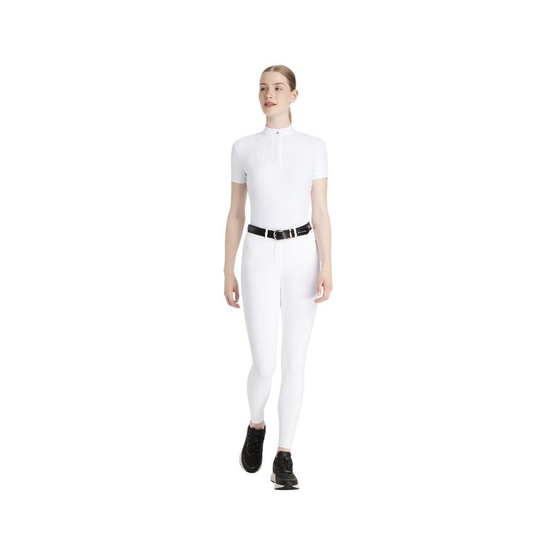 Lemieux - Pantalon d'équitation femme grip aux genoux Isabelle blanc | - Ohlala