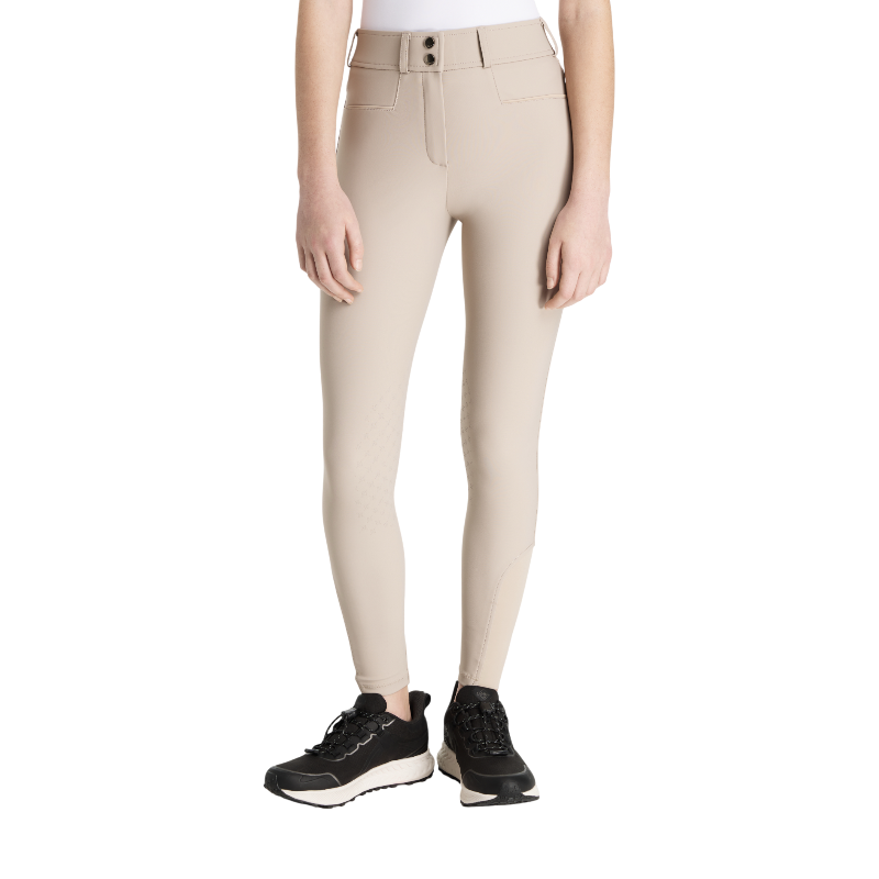 Lemieux - Pantalon d’équitation fille grip aux genoux Young Rider Izzy Almond | - Ohlala