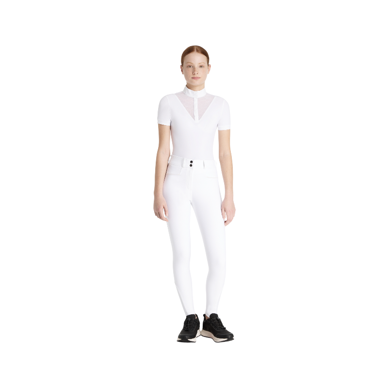 Lemieux - Pantalon d’équitation fille grip aux genoux Young Rider Izzy blanc | - Ohlala