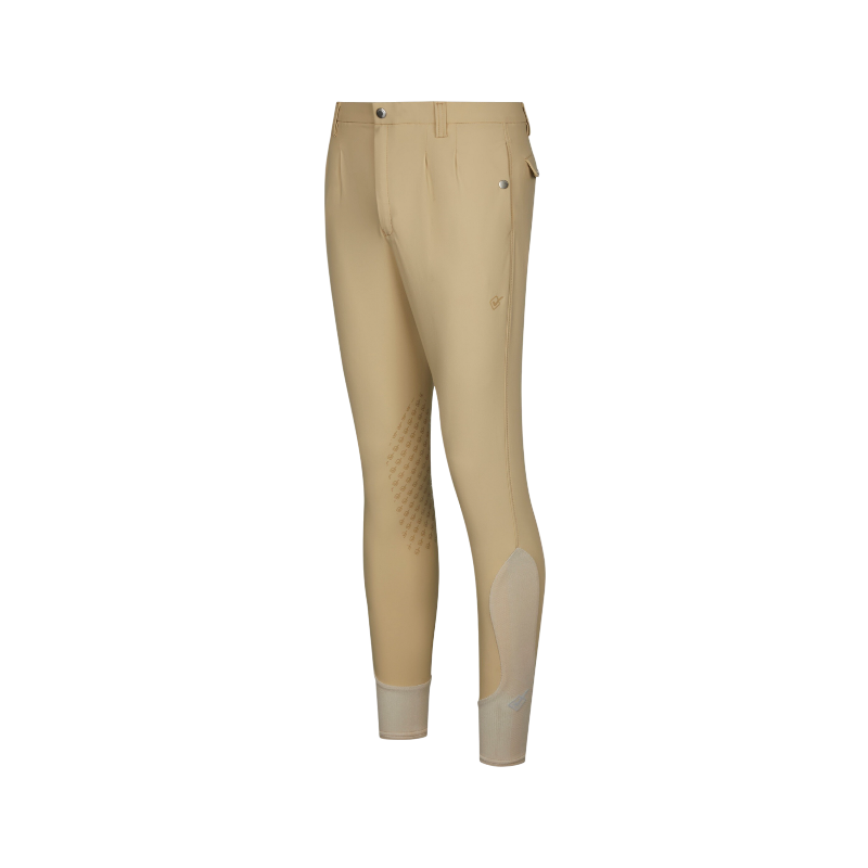 Lemieux - Pantalon d'équitation homme Elite Classic Pleated beige | - Ohlala
