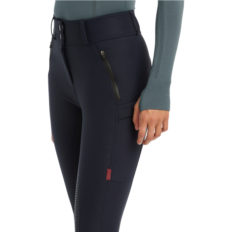 Lemieux - Pantalon d'équitation imperméable femme DryTex Full Grip marine | - Ohlala