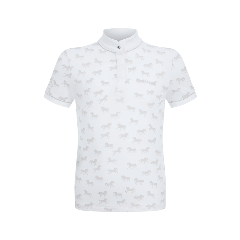 Lemieux - Polo de concours fille Mini Bella blanc | - Ohlala