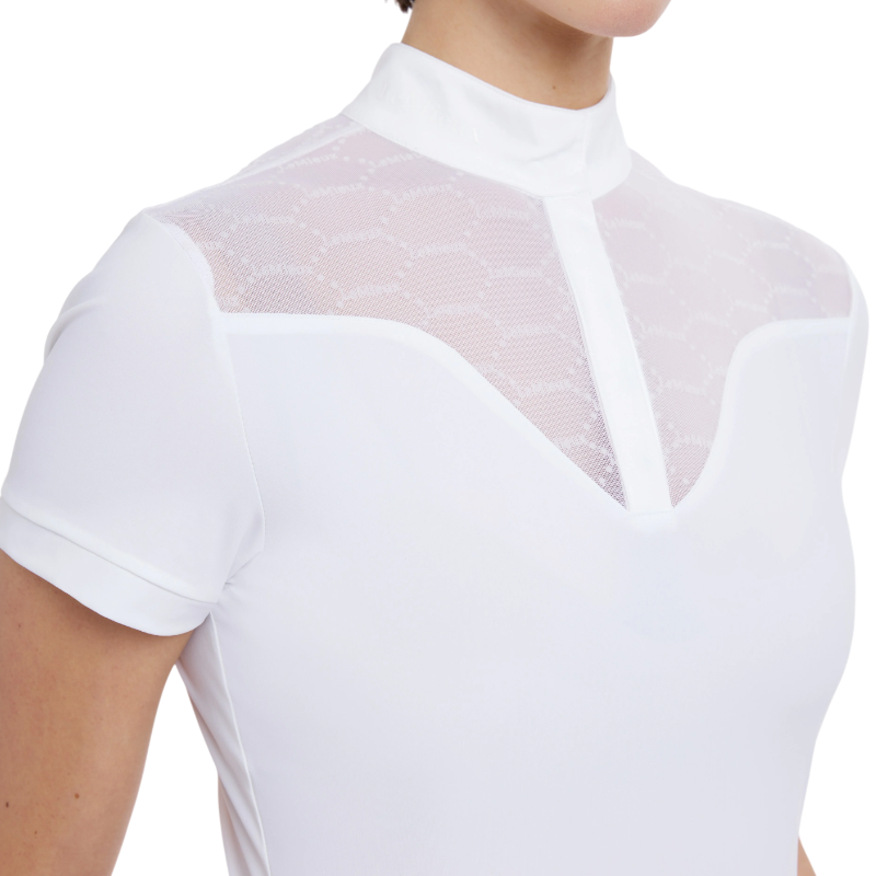 Lemieux - Polo de concours manches courtes femme Emily blanc | - Ohlala