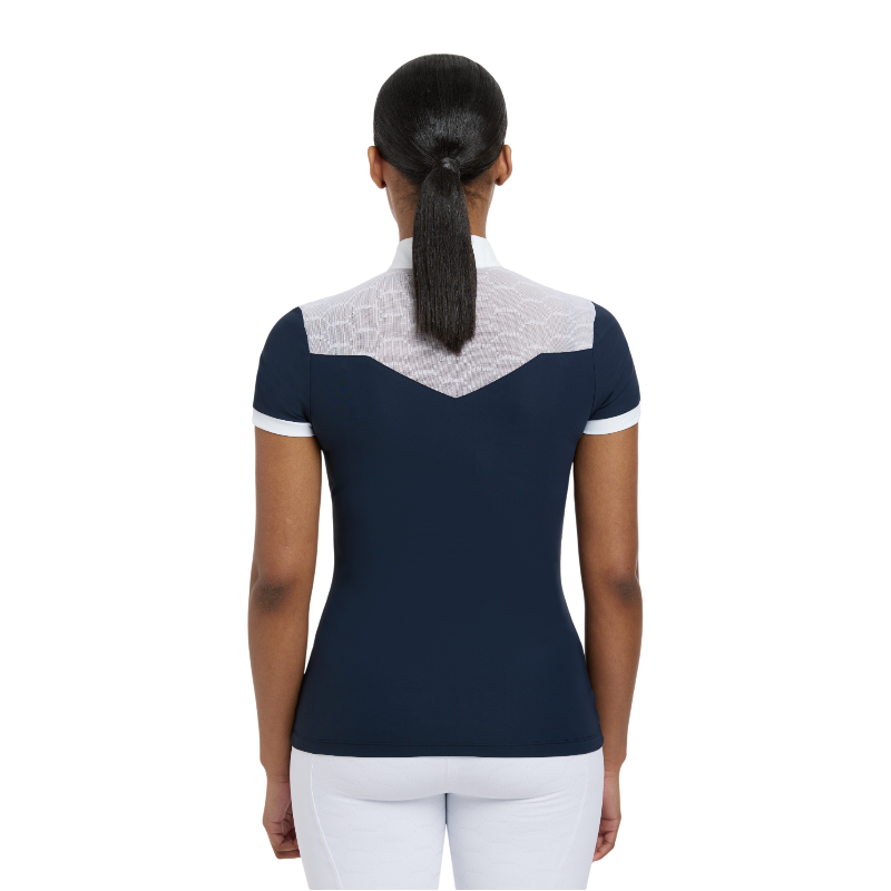 Lemieux - Polo de concours manches courtes femme Emily marine | - Ohlala
