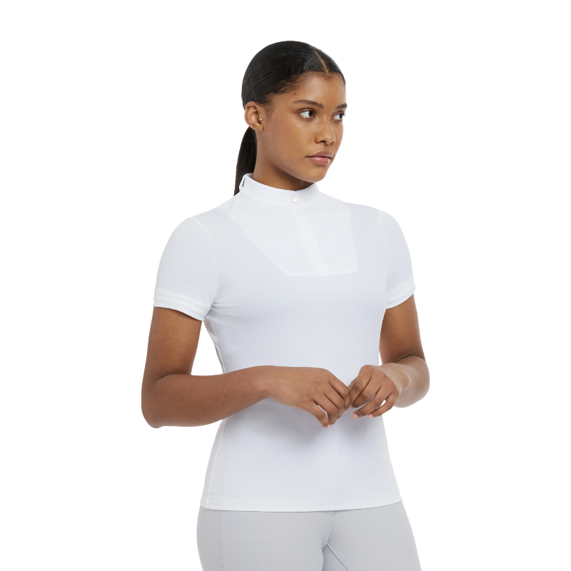 Lemieux - Polo de concours manches courtes femme Sophia blanc | - Ohlala