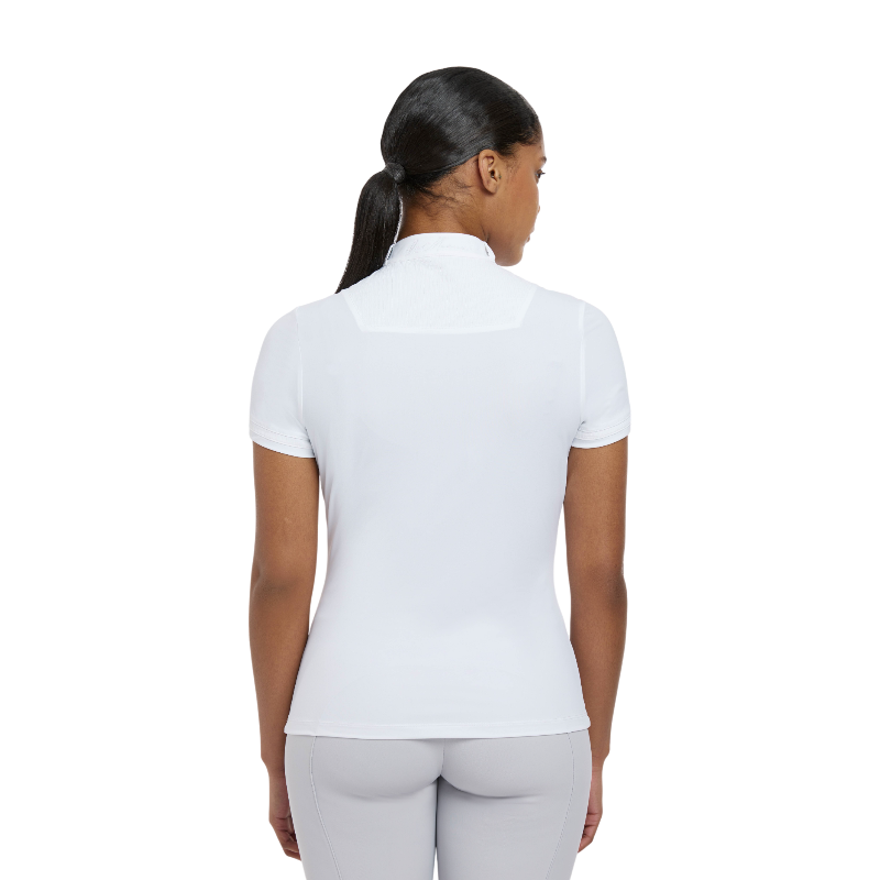 Lemieux - Polo de concours manches courtes femme Sophia blanc | - Ohlala