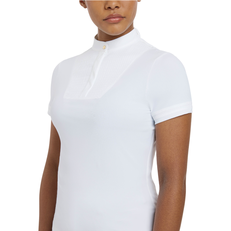 Lemieux - Polo de concours manches courtes femme Sophia blanc | - Ohlala