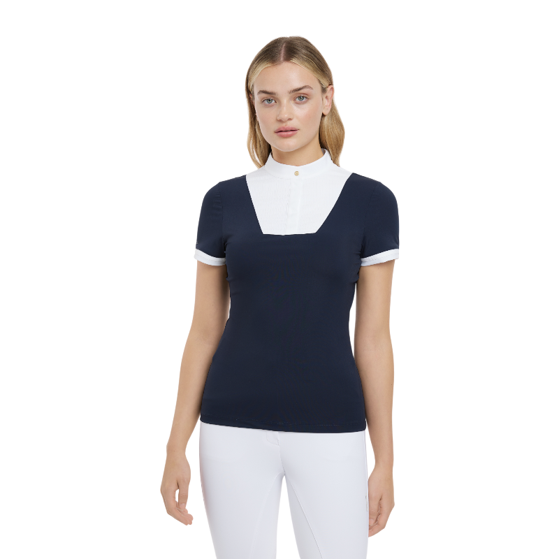 Lemieux - Polo de concours manches courtes femme Sophia marine | - Ohlala