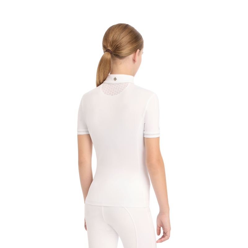 Lemieux - Polo de concours manches courtes junior Young Rider Belle blanc | - Ohlala
