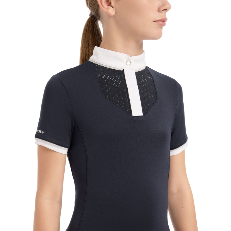 Lemieux - Polo de concours manches courtes junior Young Rider Belle marine | - Ohlala