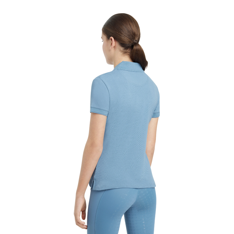 Lemieux - Polo enfant Classique Junior Young Rider Ice blue | - Ohlala