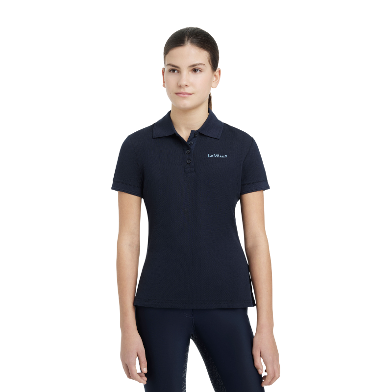 Lemieux - Polo enfant Classique Junior Young Rider marine | - Ohlala