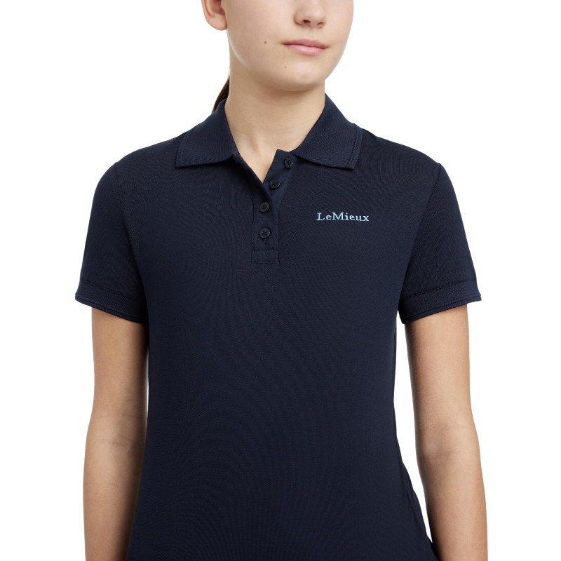 Lemieux - Polo enfant Classique Junior Young Rider marine | - Ohlala