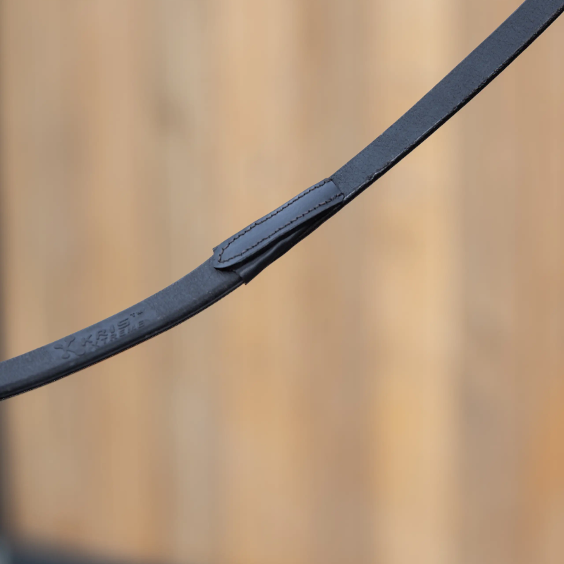 Lemieux - Rênes caoutchouc Kris Extreme noir | - Ohlala