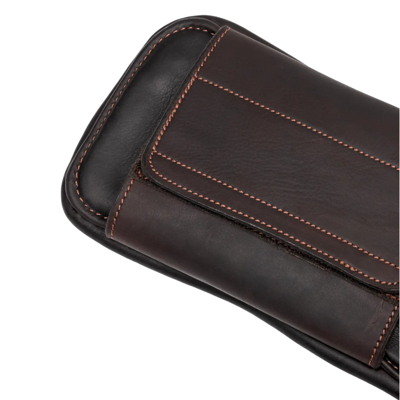 Lemieux - Sangle bavette courte Gel-Tek Anatomic marron | - Ohlala