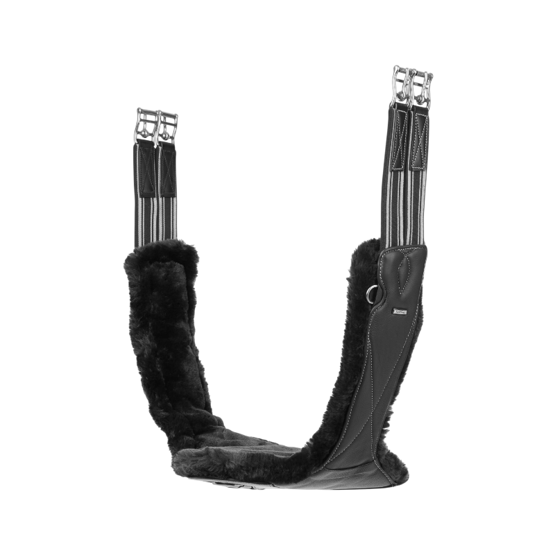 Lemieux - Sangle bavette doublure laine synthétique Arika noir | - Ohlala