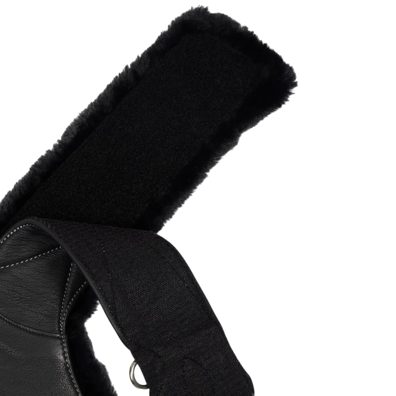 Lemieux - Sangle bavette doublure laine synthétique Arika noir | - Ohlala