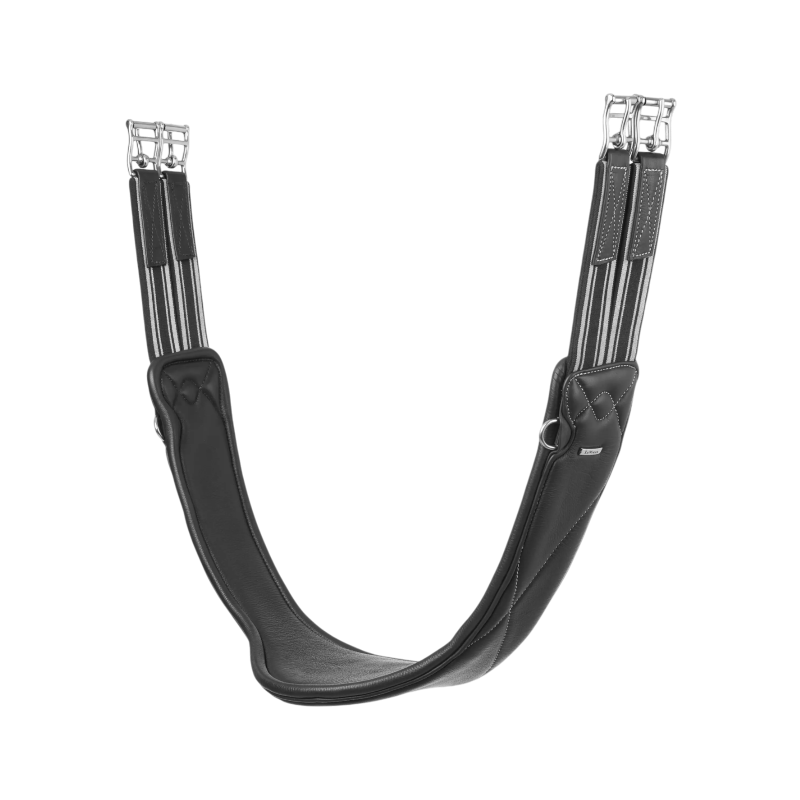 Lemieux - Sangle longue en cuir Arika noir | - Ohlala