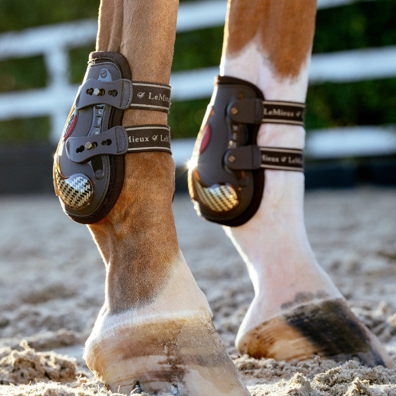 Lemieux - Sangles de rechange pour protège paturons Exo-Flex marron | - Ohlala