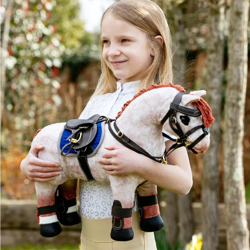 Lemieux - Selle avec sangle bavette pour Toy Pony Jump marron | - Ohlala