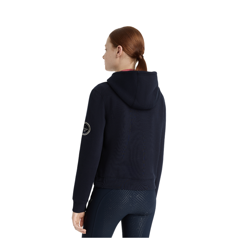 Lemieux - Sweat à capuche demi-zippé enfant Young Rider Hettie marine | - Ohlala