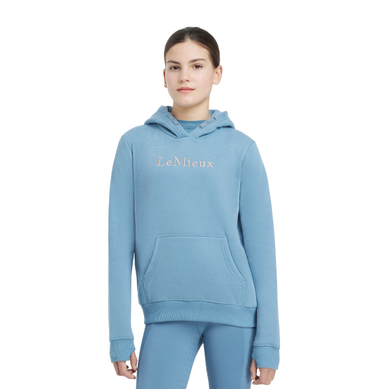 Lemieux - Sweat à capuche enfant Classique Junior Young Rider Ice blue | - Ohlala