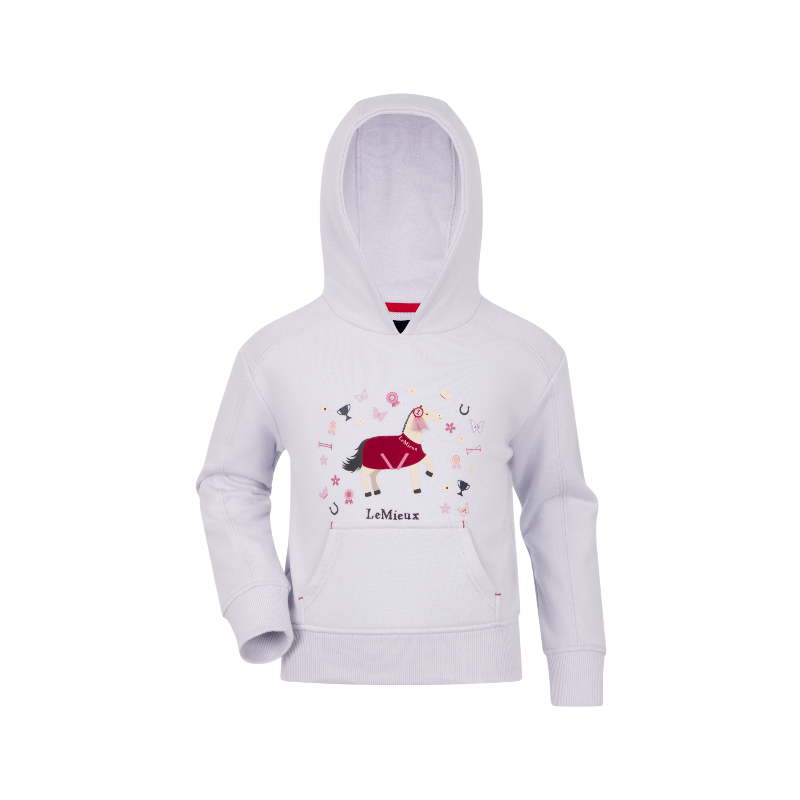 Lemieux - Sweat à capuche enfant Mini Romi lilac | - Ohlala